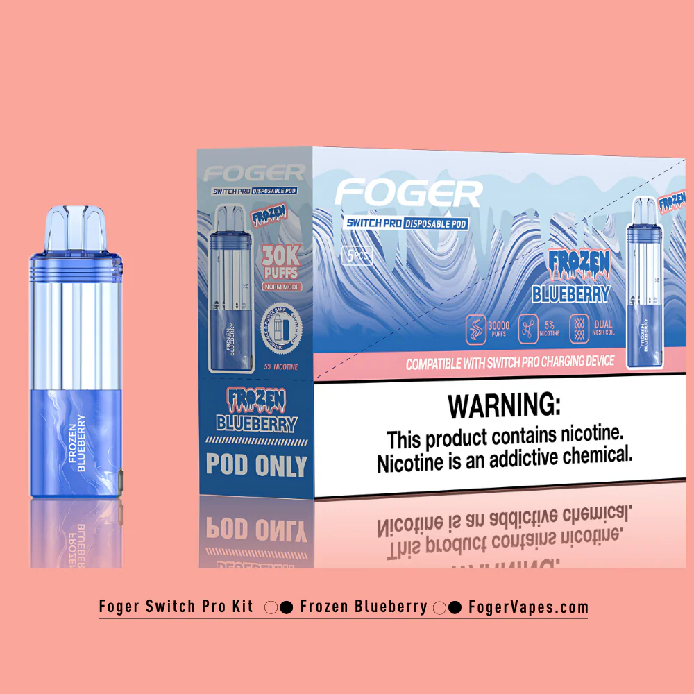 Frozen Blueberry – Foger Switch Pro Pod 30K Puffs - Image 4