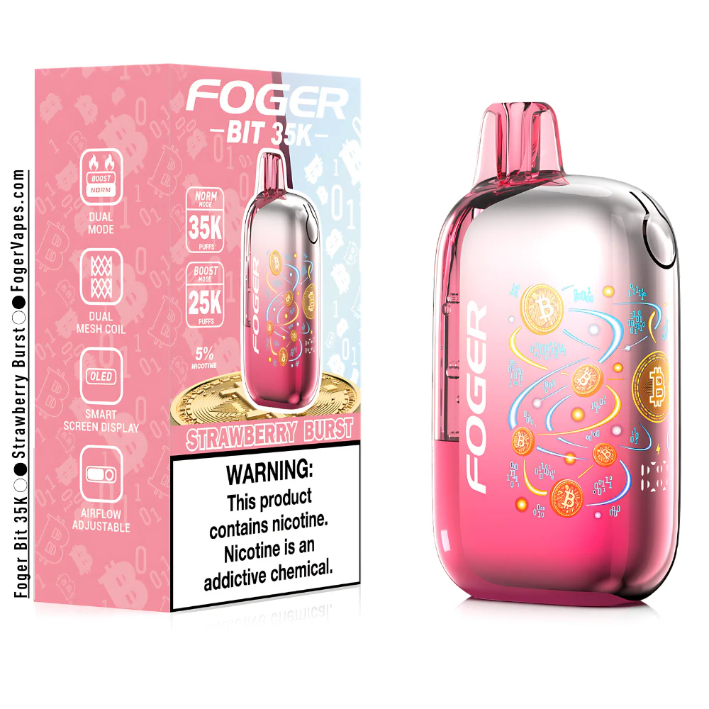 Strawberry Burst – Foger Bit 35K Puffs - Image 3